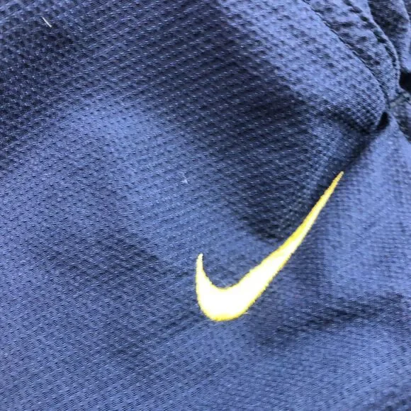 Vintage NIKE Pants Men Large Blue Windbreaker Track Embroidered Warm Up Y2K * - Picture 7 of 14